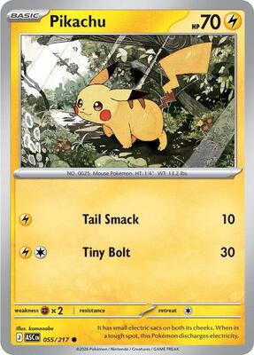 Pikachu card from ME: Ascended Heroes