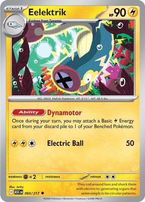 Eelektrik card from ME: Ascended Heroes
