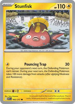 Stunfisk card from ME: Ascended Heroes