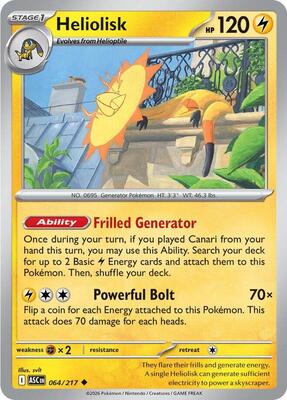 Heliolisk - 064/217 card from ME: Ascended Heroes