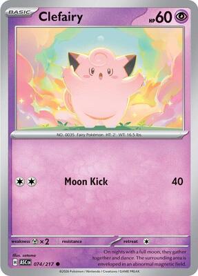 Clefairy card from ME: Ascended Heroes