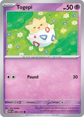 Togepi card from ME: Ascended Heroes