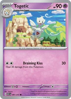 Togetic card from ME: Ascended Heroes