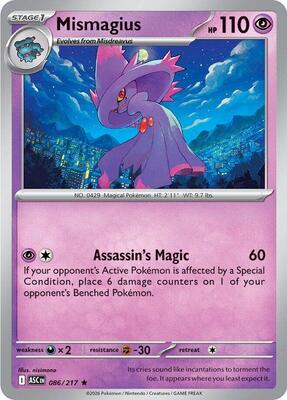 Mismagius card from ME: Ascended Heroes