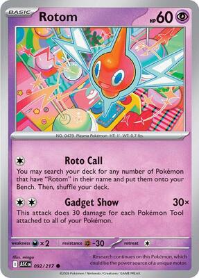 Rotom card from ME: Ascended Heroes