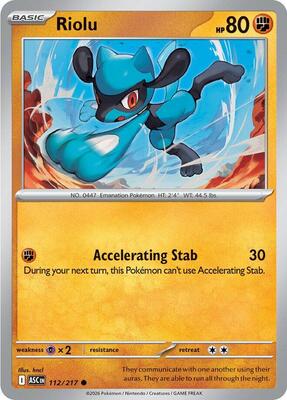 Riolu card from ME: Ascended Heroes
