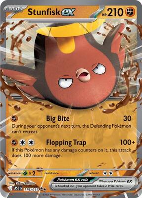 Stunfisk ex - 114/217 card from ME: Ascended Heroes