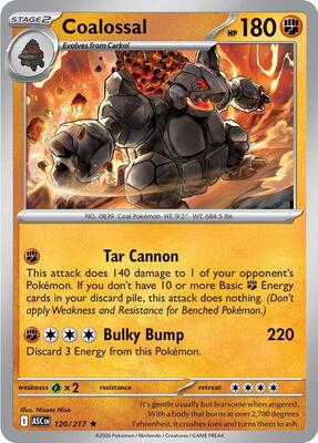 Coalossal card from ME: Ascended Heroes