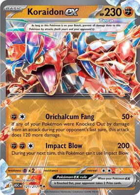 Koraidon ex card from ME: Ascended Heroes