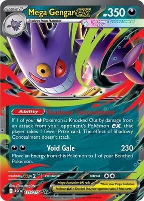 Mega Gengar ex - 125/217 card from ME: Ascended Heroes