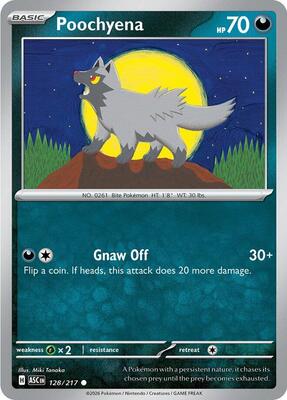 Poochyena card from ME: Ascended Heroes