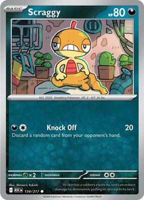 Scraggy card from ME: Ascended Heroes