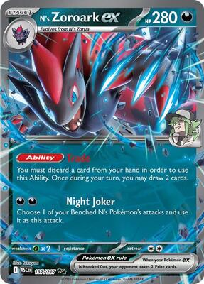 N's Zoroark ex - 137/217 card from ME: Ascended Heroes