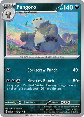Pangoro card from ME: Ascended Heroes