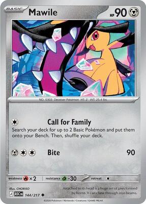 Mawile - 144/217 card from ME: Ascended Heroes