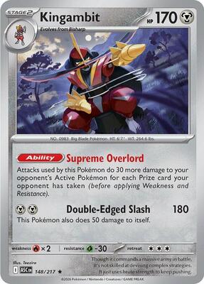 Kingambit card from ME: Ascended Heroes