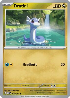 Dratini card from ME: Ascended Heroes