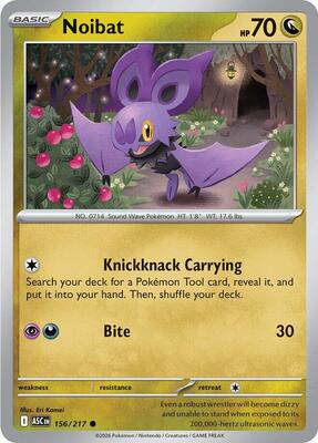 Noibat card from ME: Ascended Heroes