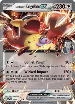 Team Rocket's Kangaskhan ex card from ME: Ascended Heroes