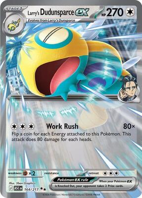 Larry's Dudunsparce ex card from ME: Ascended Heroes