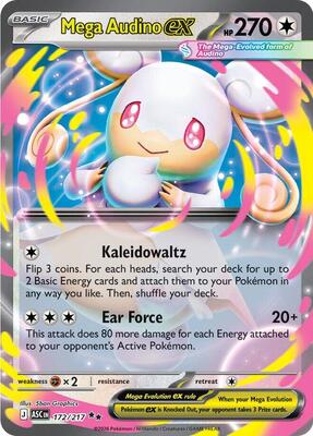 Mega Audino ex - 172/217 card from ME: Ascended Heroes