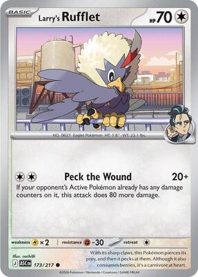 Larry's Rufflet card from ME: Ascended Heroes