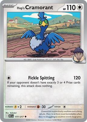 Hop's Cramorant card from ME: Ascended Heroes