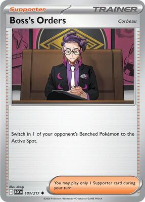 Boss's Orders [Corbeau] - 183/217 card from ME: Ascended Heroes