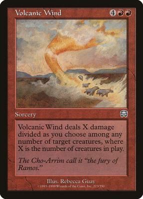Volcanic Wind card from Mercadian Masques