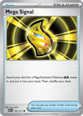 Mega Signal card from ME: Ascended Heroes