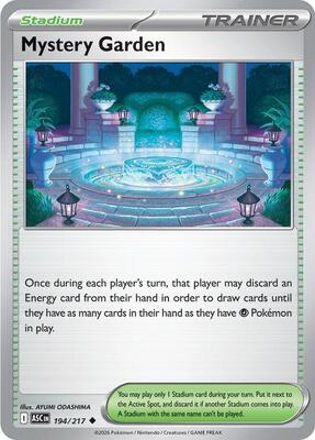 Mystery Garden card from ME: Ascended Heroes