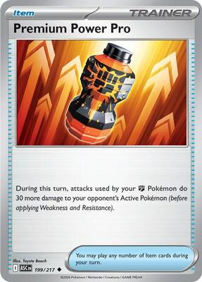 Premium Power Pro card from ME: Ascended Heroes