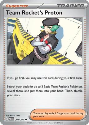 Team Rocket's Proton card from ME: Ascended Heroes