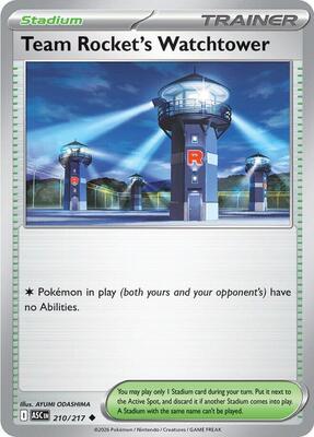Team Rocket's Watchtower card from ME: Ascended Heroes