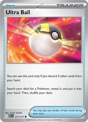 Ultra Ball - 213/217 card from ME: Ascended Heroes