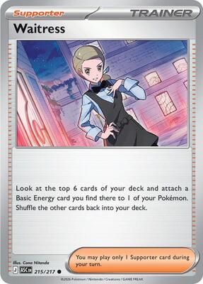 Waitress card from ME: Ascended Heroes