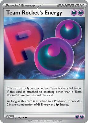 Team Rocket's Energy card from ME: Ascended Heroes