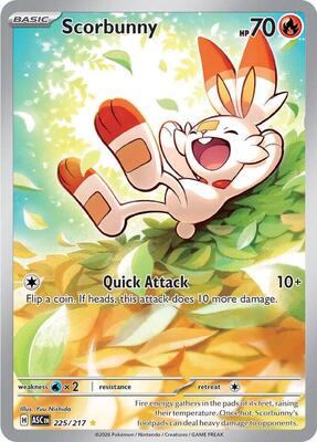 Scorbunny - 225/217 card from ME: Ascended Heroes