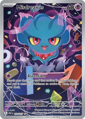 Misdreavus - 233/217 card from ME: Ascended Heroes