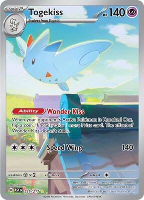 Togekiss - 235/217 card from ME: Ascended Heroes