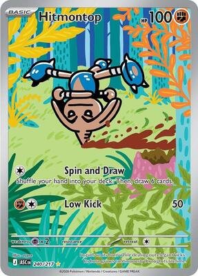 Hitmontop - 240/217 card from ME: Ascended Heroes