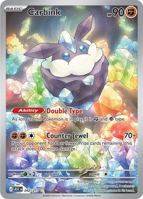 Carbink - 242/217 card from ME: Ascended Heroes