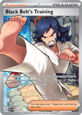 Black Belt's Training card from ME: Ascended Heroes
