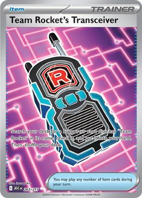 Team Rocket's Transceiver - 263/217 card from ME: Ascended Heroes
