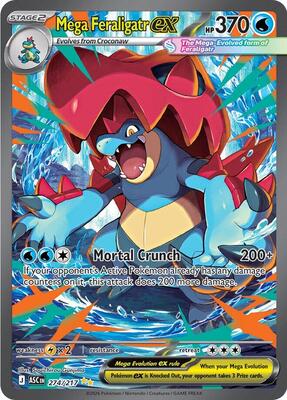 Mega Feraligatr ex - 274/217 card from ME: Ascended Heroes