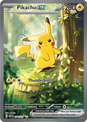 Pikachu ex - 276/217 card from ME: Ascended Heroes