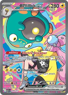 Iono's Bellibolt ex - 279/217 card from ME: Ascended Heroes