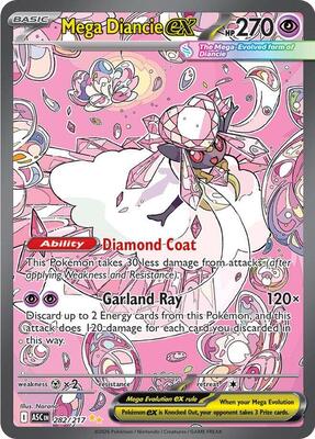 Mega Diancie ex - 282/217 card from ME: Ascended Heroes