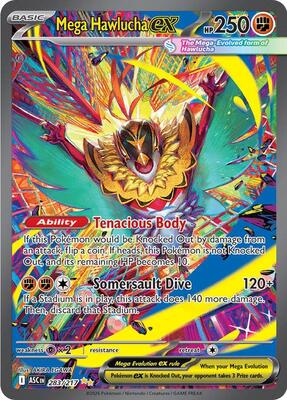 Mega Hawlucha ex - 283/217 card from ME: Ascended Heroes