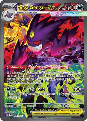 Mega Gengar ex - 284/217 card from ME: Ascended Heroes